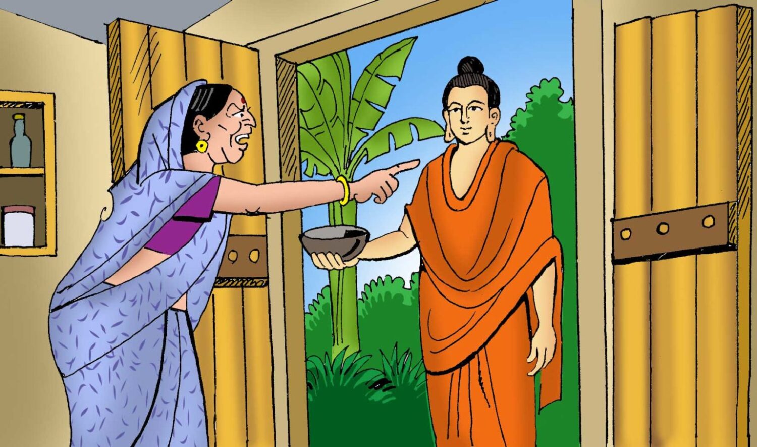 buddha went to brahman's house